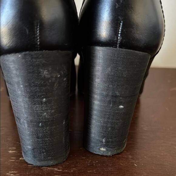 Madewell | Black Leather Ankle Boots Size 5 - Picture 6 of 10